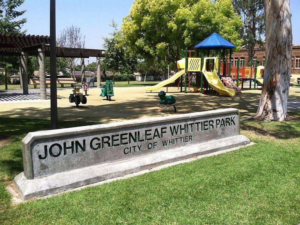 John Greenleaf Whittier Park across from Home
