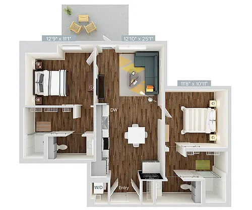 Floor plan B5V-989