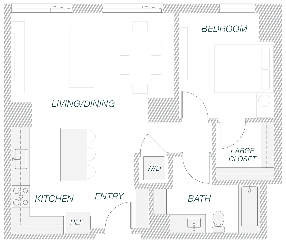 Floor plan 1-16B