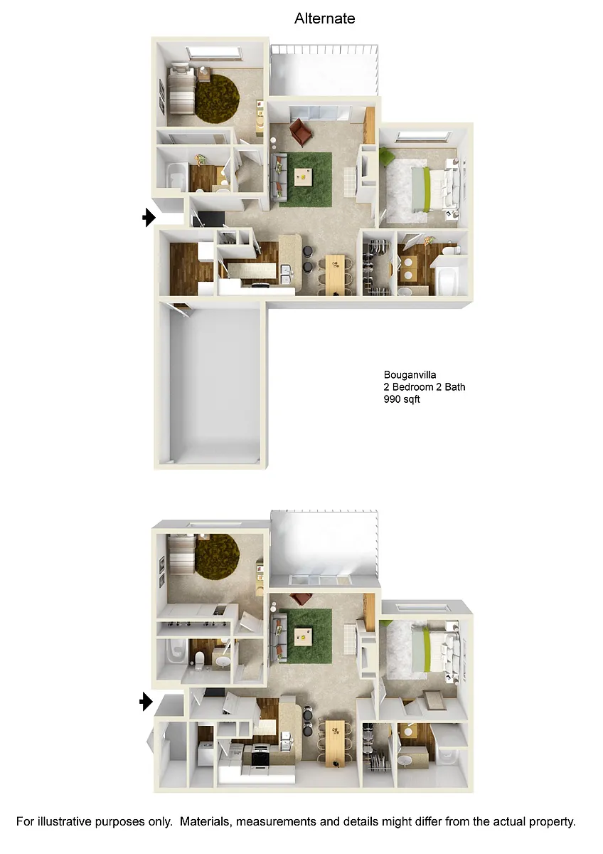 Floor plan B1 Upgraded