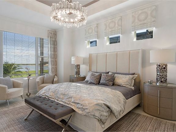 This luxurious owner s suite emphasizes elegance with two walk-in closets and a spacious personal ba