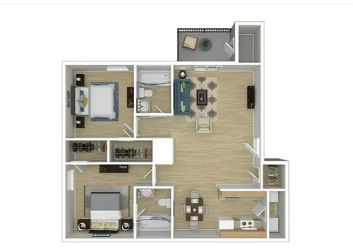 Floor plan 2X2