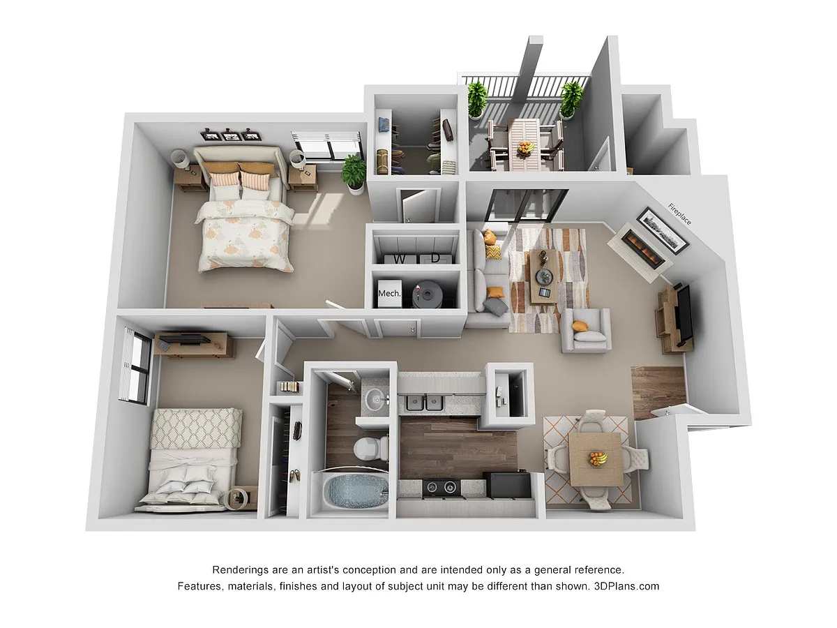Floor plan Red Bud