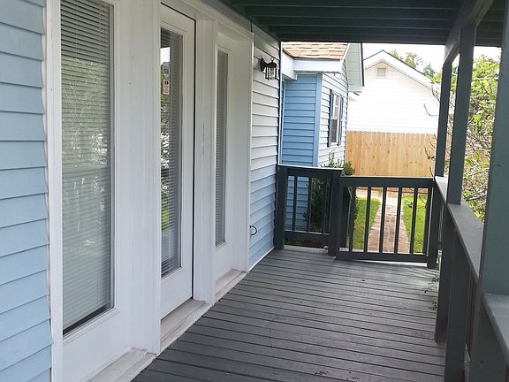 Side porch from living room