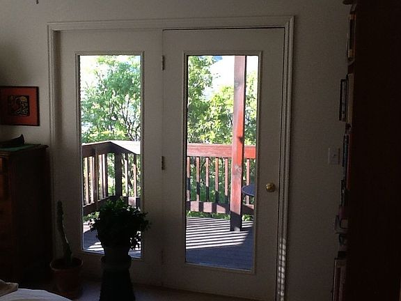 Back bedroom with deck