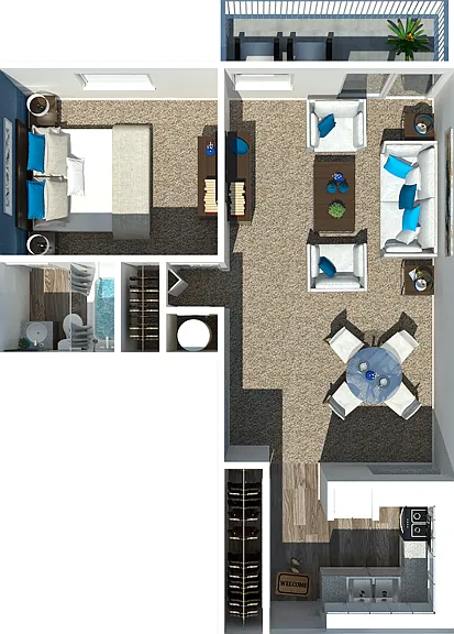 One | Bedroom | One Bathroom 714 Square Feet One | Bedroom | One Bathroom 714 Square Feet