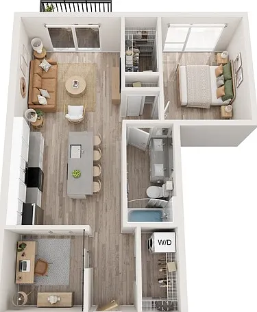 Plan B18 | 1 bedroom + den, 1 bathroom Plan B18 | 1 bedroom + den, 1 bathroom