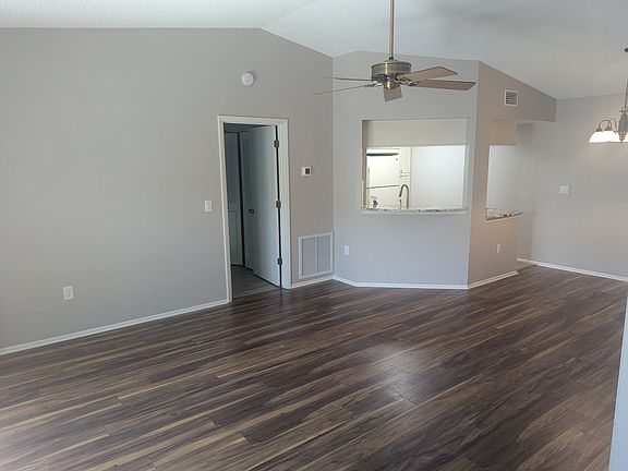 From Front door. Open concept living room.