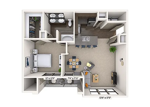 Floor plan Post Oak