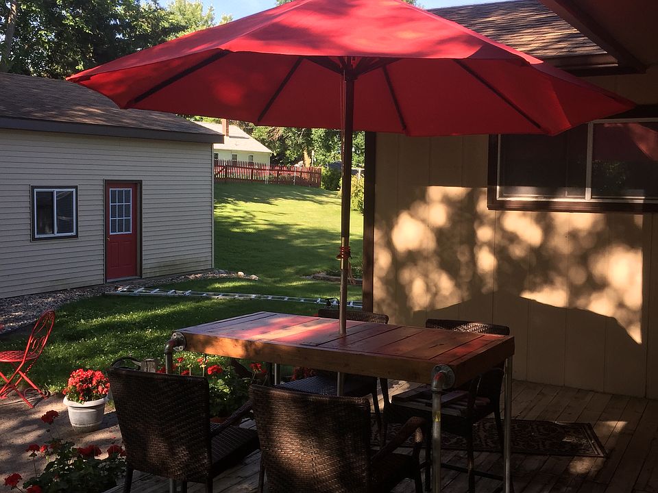 Deck and patio.