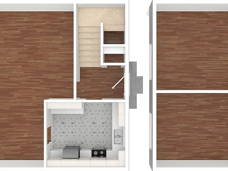 2 Bedroom, 1 Bath 2 Bedroom, 1 Bath