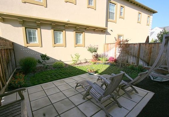 Garden with fruit trees