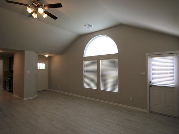 Family Room with Vaulted Ceiling