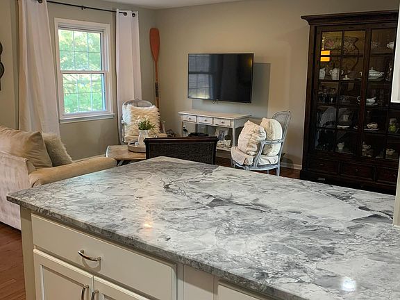 Open to the living and dining room.