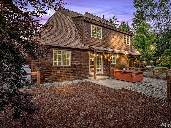 Back of home is magical.  Enjoy soaking in your hot tub overlooking the horses in the back