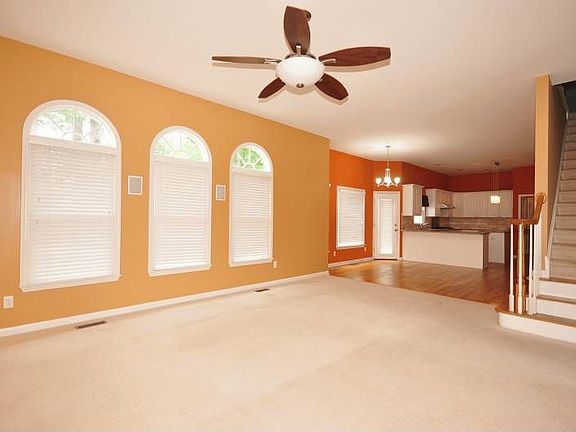 Great Room with Custom Shelves