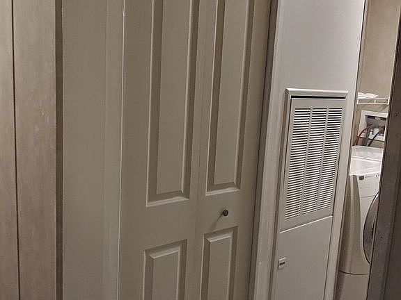 Coat closet in Mudroom/laundry