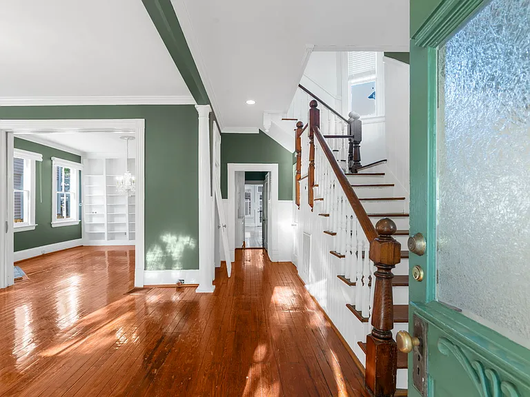 Entry into Sitting Room & Dining Room & Hallway to Kitchen & Living Room