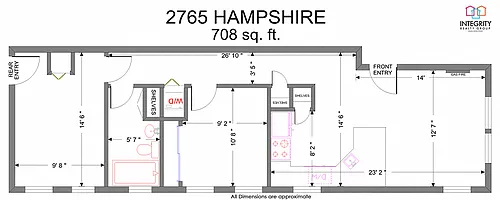 Floor plan Hampshire 2765 2 Bedroom 2 Bath