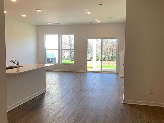 Open and bright, view out the back as you prepare dinner.