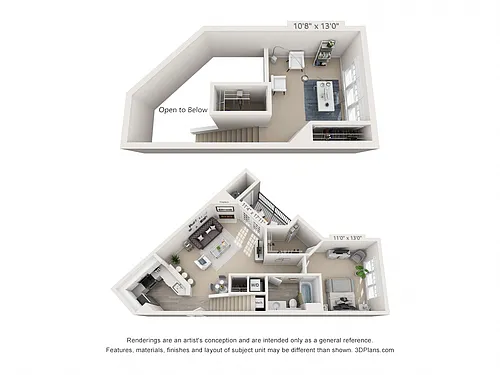 Floor plan Ashford Loft