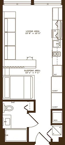 Floor plan ST3 Furnished
