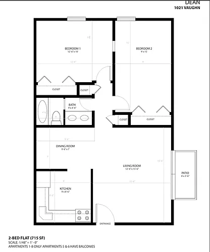 Floor plan 2-Bedroom