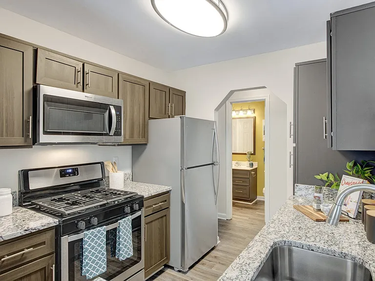 Newly renovated interiors in select homes. Including brand new stainless-steel appliances and wood plank flooring.