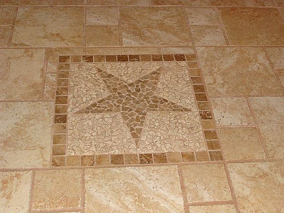 Decorative Tile Work in the Entry Way.