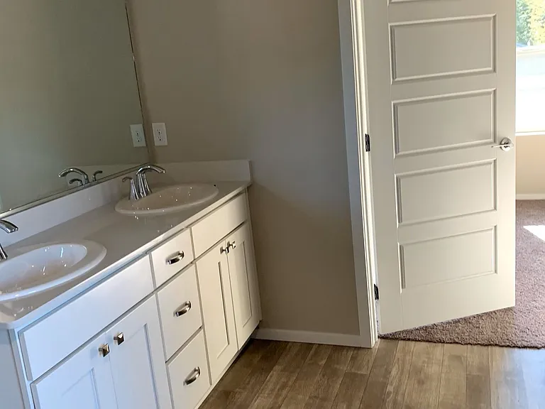 Master bathroom dual sink