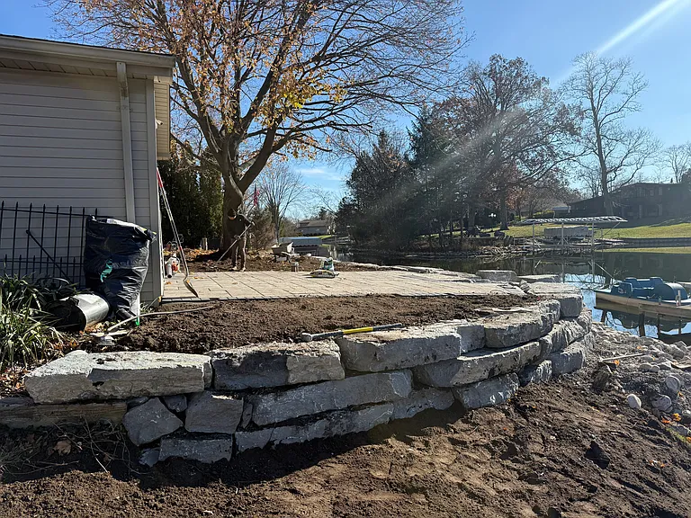 landscaping and grass incoming