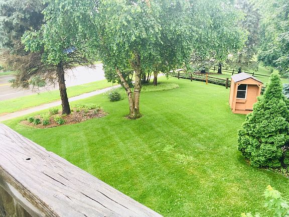 View of back yard from deck