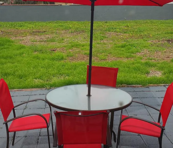 back yard patio