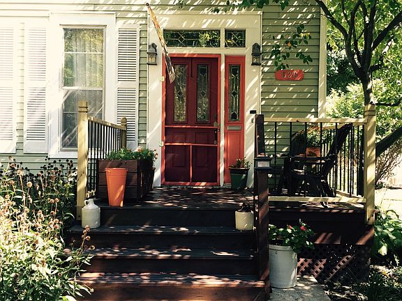 Front door faces west