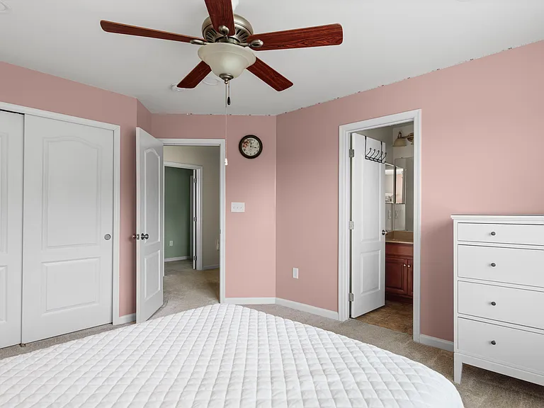 Princess Bedroom _ Shown furnished. If a furnished rental arrangement is agreed upon, the room would be presented as shown.