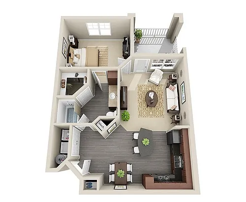 Floor plan Haven with Balcony Upgrade