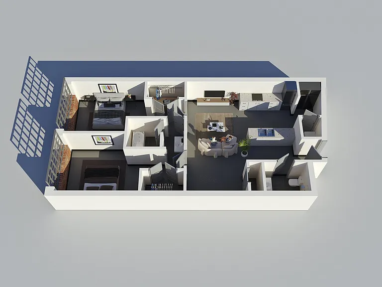 Standard 2 Bedroom, 2 Bathroom Standard 2 Bedroom, 2 Bathroom