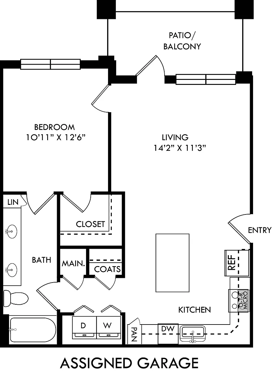 Floor plan Snow with Assigned Garage