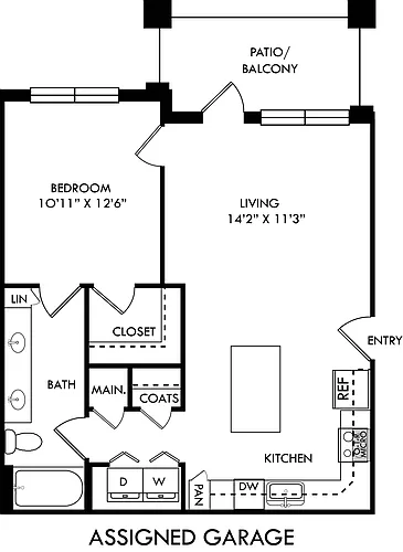 Floor plan Snow with Assigned Garage