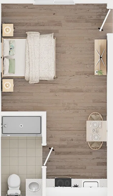 Floor plan Studio (B)
