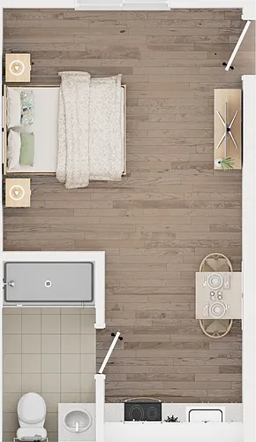 Floor plan Studio (B)