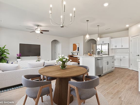 Dining Area and Kitchen - shown with virtual staging
