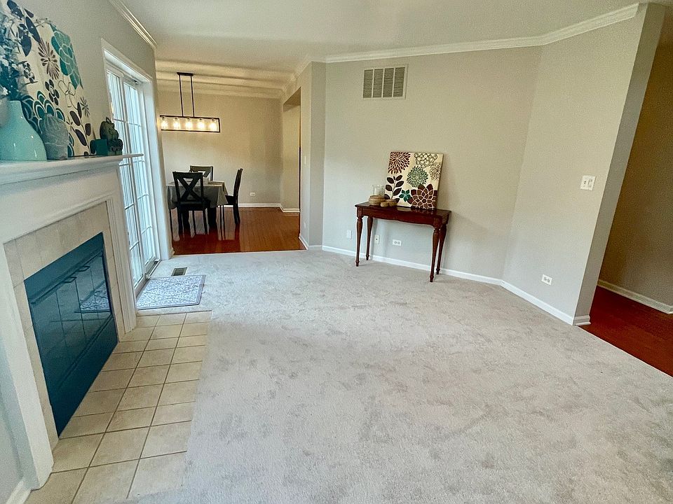 Side view of living room