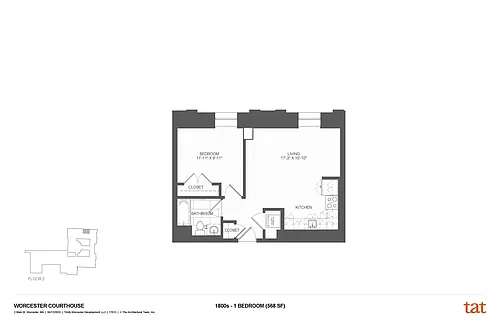Floor plan 1 Bedroom