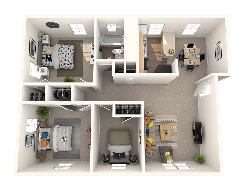 Floor plan Moshier