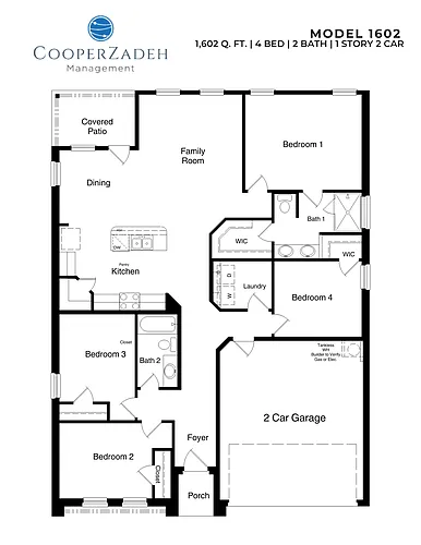 Floor plan 1231 Rockwater Drive