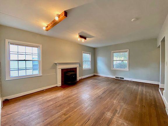 View of living room from the kitchen.