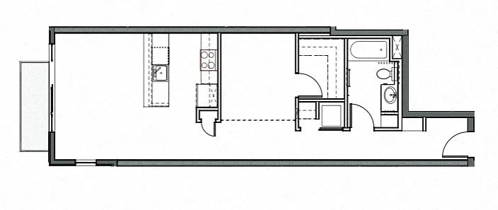 Floor plan Open 1x1 J