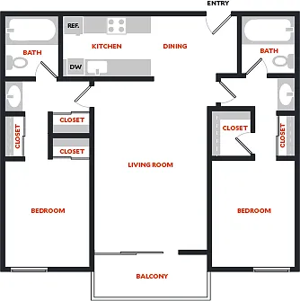 Floor plan Plan 2B