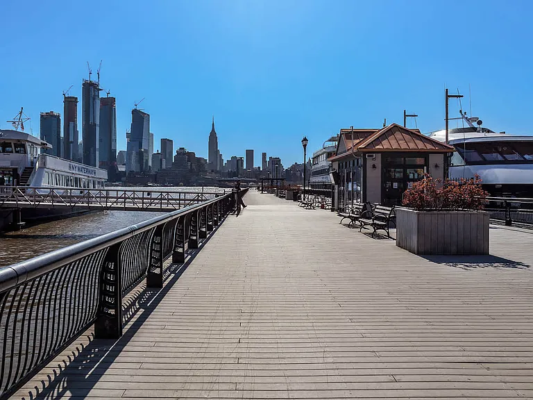 Escape the hustle and bustle of the city on Hoboken Pier.